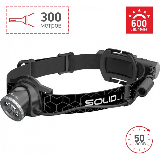 Налобный фонарь LED LENSER Solidline SH6R 502206